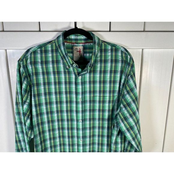 Relwin Men's Button-Down Shirt Check Multi-color Size XL - Picture 2 of 4
